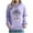 #0037-Purple, variant on Uootdi Christmas Hoodies for Women Palm Tree Gift Light Sweatshirt Xmas Tree Print Hoodies With Pocket Casual Festive Gift Fall Pullover