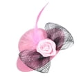 thumbnail image 2 of Greeniant Divertidos sombreros de pollo, Mini gorro de plumas con dobladillo, decoración para banquetes, puesta en escena, accesorio para disfraz, Aseo de mascotas Rosado Greeniant PT003910-02, 2 of 6