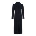 thumbnail image 1 of ITFABS Femmes Chemise à Boutons Robes, Manches Longues Revers Côté Fendue Boho Robe, 1 of 9