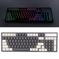 thumbnail image 4 of Wireless Gaming Keyboard, Ergonomic Design 2.4G Wireless Gaming Keyboard 96 Keys 2.4G Wireless  For Computers L900 Gray White Wireless Keyboard, 4 of 8