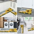 thumbnail image 6 of 2 Piece Sunflower Flowers on White Background Rug Kitchen Rug Set, Decor Kitchen Rugs, Absorbent Non-Slip Washable Floor Mats, Home Indoor Runner Rugs 17"x47"+17"x30", 6 of 7