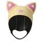 thumbnail image 5 of Gorro de neopreno con orejas de gato para buceo, para la cabeza y natación Amarillo, 5 of 9