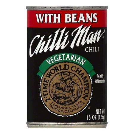 Chili Man Chili, Vegetarian, with Beans, 15 Oz
