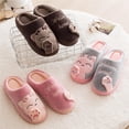 thumbnail image 3 of Men's Kitten Suede Slippers Non-slip Cute Cat Cotton Slippers Home Plush Slippers, 3 of 6