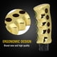 thumbnail image 3 of Universal Manual Transmission Car Gun Grip Knife Handle Gear Shift Lever Knob Shifter Gold, 3 of 9