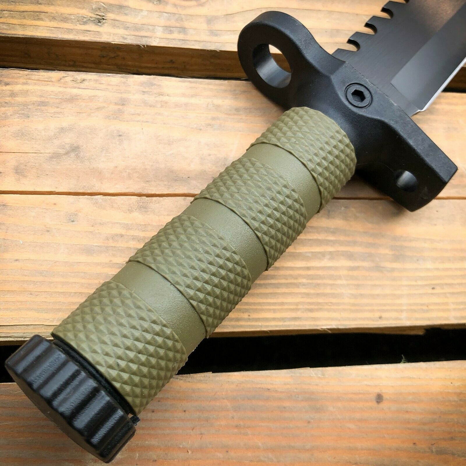 12.5" Camping Hunting FIXED BLADE SURVIVAL Knife w Fire Starter Outdoors Tool