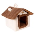 thumbnail image 3 of Cama para gatos, cueva para gatitos, cómoda cama para cachorros, cálida para el invierno Marrón, 3 of 9