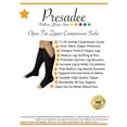 thumbnail image 7 of Presadee Open Toe 15-20 mmHg Moderate Zipper Compression Calf Circulation Leg Socks, 7 of 7