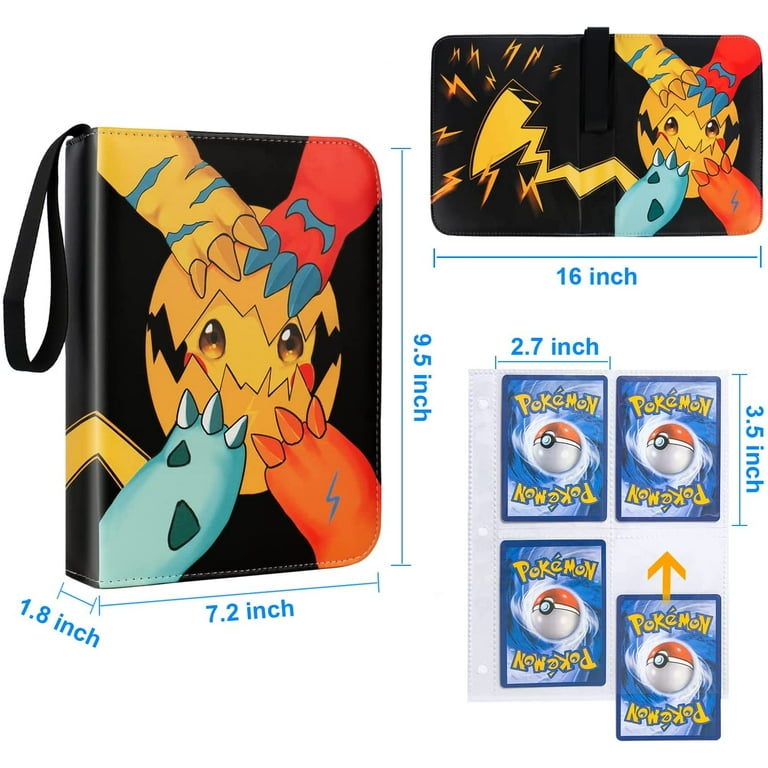 Lowest Price: For Pokemon Card Binder 4 Pocket, Card Holder