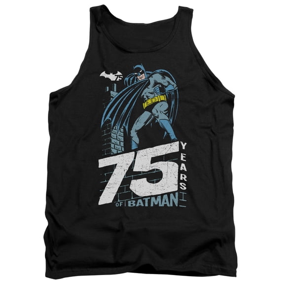 Batman Rooftop Adult Tank Top Black