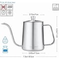 thumbnail image 4 of Easyworkz Gage Gooseneck Pour Over Coffee Kettle 20 oz with Thermometer Stainless Steel Hand Drip Coffee Pot With Long Narrow Spout, 4 of 7