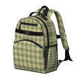 thumbnail image 2 of Green Beige Checkerboard Checkered Pattern Backpack for School,Cute School Bag,Schoolbag with Adjustable Shoulder Straps & Padded Back,15.25"x11.5"x5.25", 2 of 5