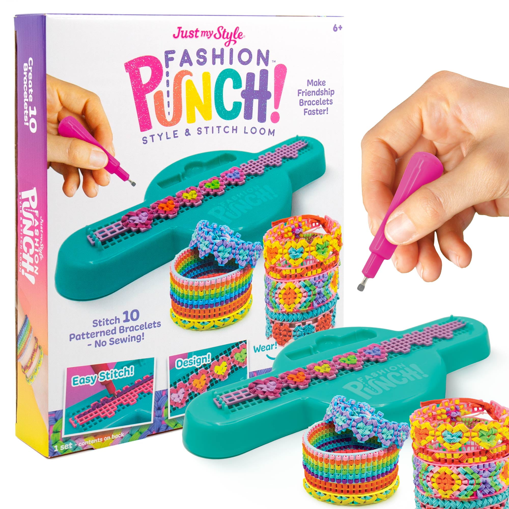 Just My Style Fashion Punch Style & Stitch Loom, Boys and Girl, Ages 6+