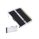 thumbnail image 3 of Portable aluminum wheelchair ramp con transition plate non-skid surface y reflective strips-weight capacity up to 600 lbs para homes, 3 of 8