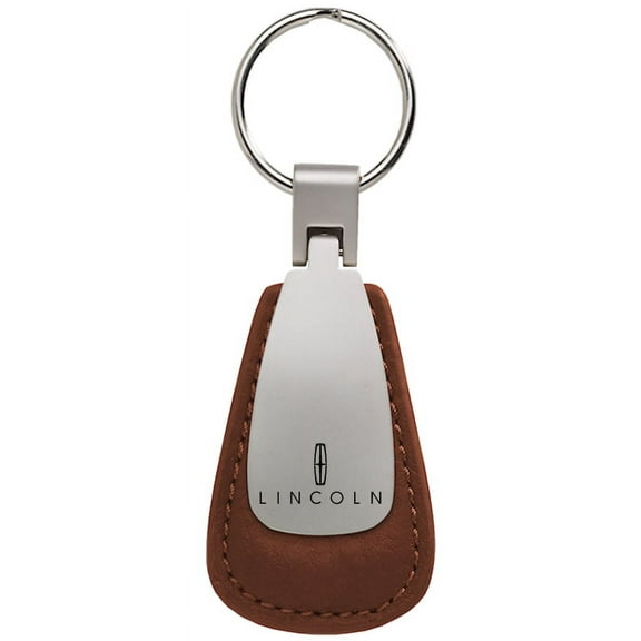 Lincoln Leather Teardrop Key Chain (Brown)