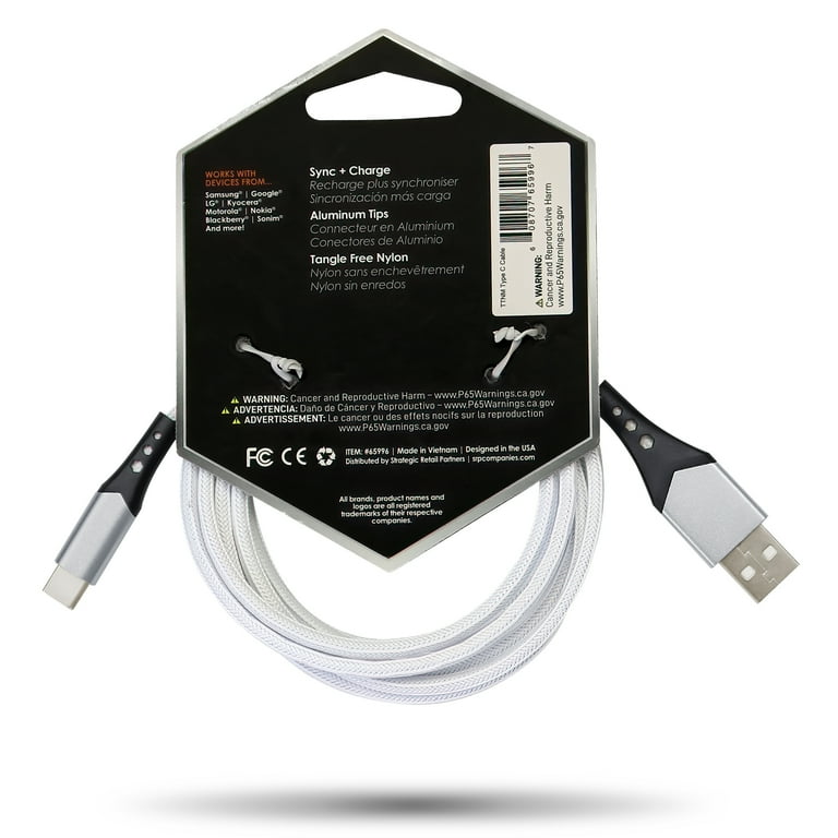 Celltronix Titanium 6FT Fast Charging Tangle Free Heavy Duty USB