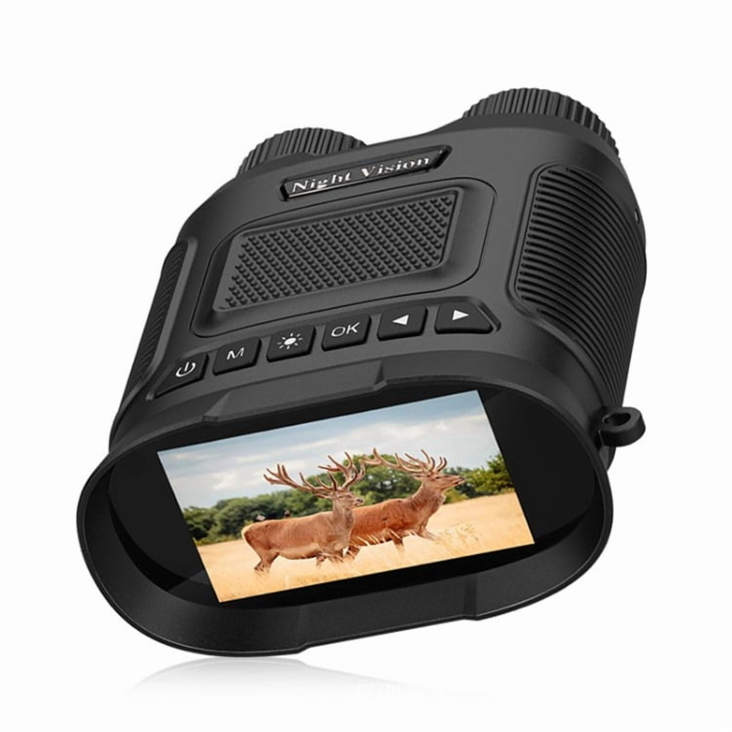 BekinTek Night Vision Binoculars Rechargeable Telescope NVG Infrared Goggles Full Dark Observe Scope 7x IR Adjustment 8x Digital Zoom 2.5K Video 40M Photo 3 Inches Large HD Screen with 32G TF Card