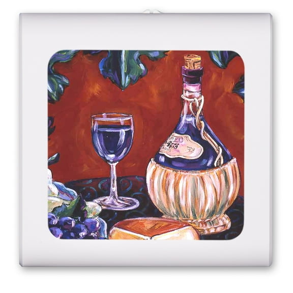 Plug in Dimmable LED Night Light with Dusk to Dawn Auto Sensor, Adjustable Brightness, Warm Light, Auto On/Off Nightlight for Bathroom, Hallway, Nursery, Bedrooms - Chianti