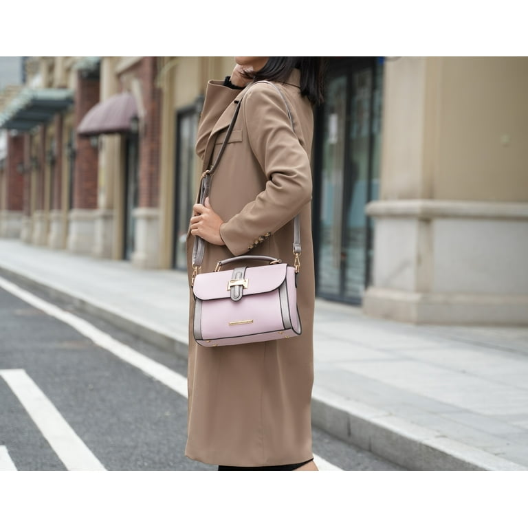 MKF Collection Willa Vegan Leather Women's Color-Block Shoulder