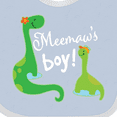 thumbnail image 4 of Inktastic Meemaw Boy Grandson Dinosaur Boys Baby Bib, 4 of 4