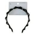 thumbnail image 2 of (5 pack) Scunci Elite Faux Leather Twist Skinny Headband, Black, 1-Piece, 2 of 2