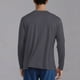 thumbnail image 4 of pstuiky manga larga de hombre, Camiseta informal de manga larga con cuello redondo para hombre, color liso, transpirable, para correr y hacer ejercicio top de hombre xxxl, 4 of 8