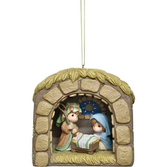 Unto Us A Child Is Born Shadow Box Ornament