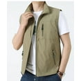 thumbnail image 3 of Mens Fishing Vest Summer Outdoor Work Vest Utility Safari Travel Lightweight Sleeveless Jackets with Pockets, 3 of 6