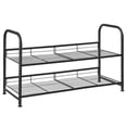 thumbnail image 1 of Zapatero SONGMICS de 2 niveles para armario, 8 pares, metal negro, 1 of 7