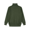 thumbnail image 4 of inhzoy Kids Boys Turtleneck Knitted Pullover Thermal Tops Long Sleeve Sweatshirt Jumper Green 9-10, 4 of 6
