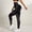 A1 Black, variant on Celsior Cellulite Leggings Smile Contour Activewear Tights Resistance Band 3D Gym Leggings for Women Workout Yoga Pants No Curling Lift Pants Tummy Shaping Pants Skin-Friendly Blackish Green L