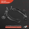 thumbnail image 3 of A-Premium 2 x Front Lower Control Arm with Ball Joint & Bushing, Compatible with Dodge Grand Caravan, Caravan 2001-2007 & Chrysler Town & Country 2001-2007, Voyager 2001-2003, Replace # RK620005, 3 of 8