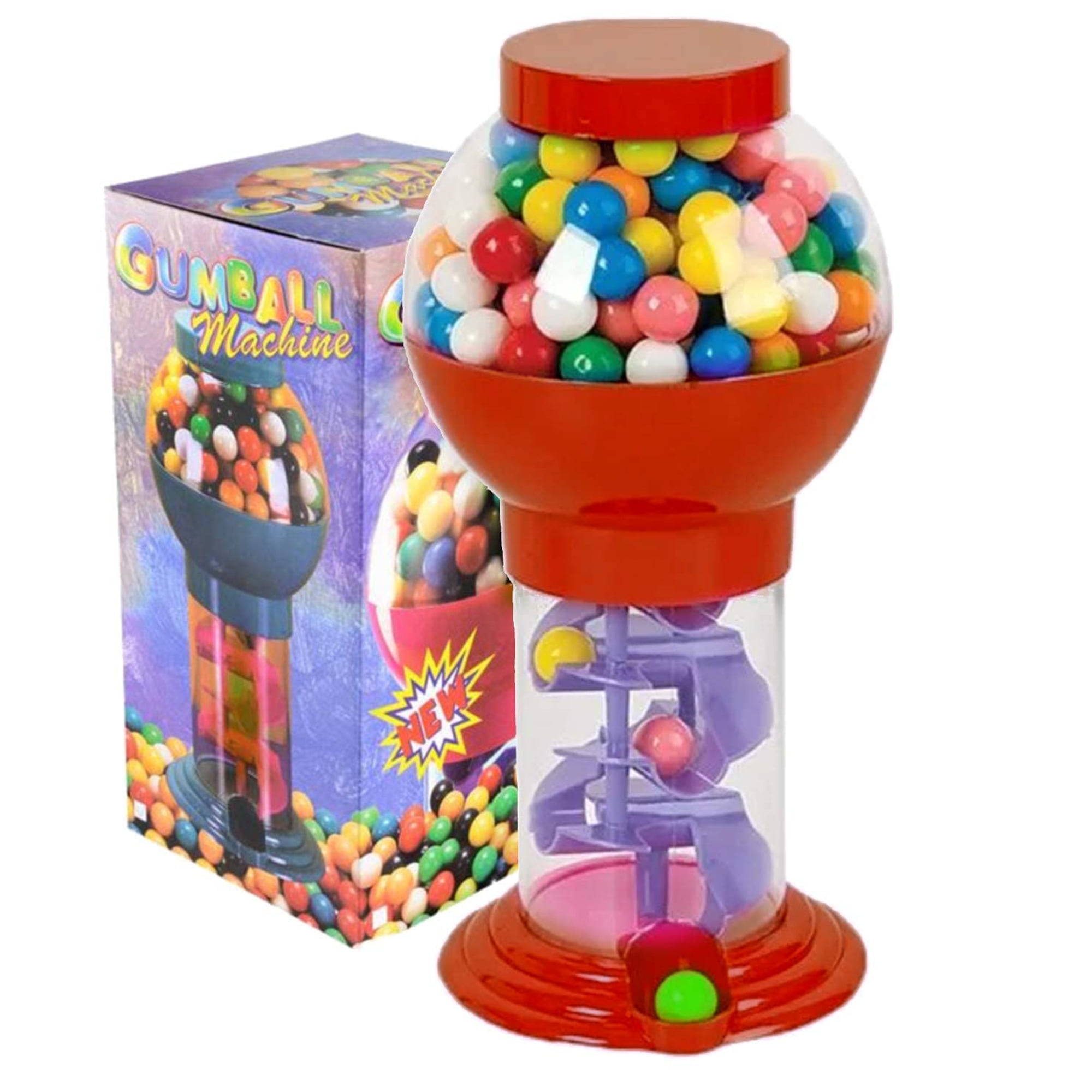 Playo 9.75” Spiral Gumball Machine For Kids Bubble Gum & Candy
