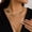 A2, variant on Multi Layered Long Tassel Twisted Flat Chain Necklace for Women Punk Metal Chest Chain Summer Clavicle Chain Necklace