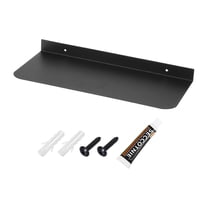 Metal Shelves for Wall, 12 Inch Black Floating Shelves Wall Mount
