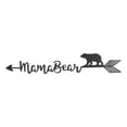thumbnail image 3 of Set Of 2 Rustic Forest Mama Bear With Arrow Silhouette Word Art Wall Sign 15"L, 3 of 10