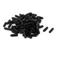 thumbnail image 4 of 3.5mm Inner Dia Rubber Hose End Cap Screw Thread Protector Cover Black 100pcs, 4 of 4