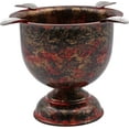 thumbnail image 2 of Stinky Cigar 4 Stirrup Tall Cigar Ashtray, Windproof, 4.25" Deep Bowl, Gold And Black, 2 of 5