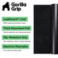 thumbnail image 2 of GORILLA GRIP LeakGuard Under Sink Mat, Waterproof Shelf Liner, Non-Adhesive, 24x24 Black, 2 of 9