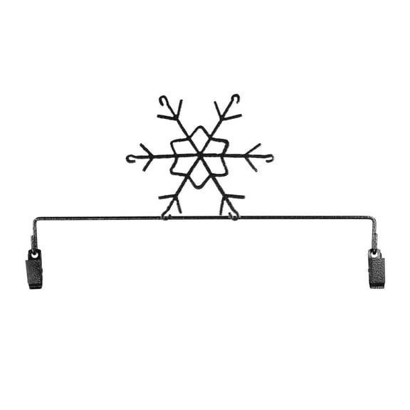 Classic Motifs 12 Inch Snowflake Craft Hanger With Holding Clips