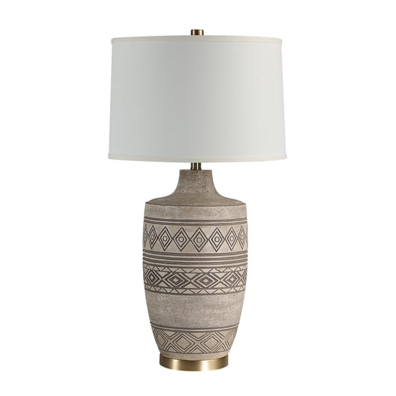 Everren Charlize 30.5" Height Table Lamp, Cream