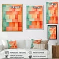thumbnail image 4 of Designart "Melodic Coral Cubes Shapes" Abstract Shapes Canvas Wall Art, 4 of 7