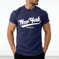 thumbnail image 2 of Leey-World Mens Graphic Tees Vintage Oversized T-Shirts Casual Acid Wash Cotton Streetwear Mens T-Shirts(Navy,L), 2 of 8