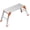 Orange, variant on Work Platform Aluminum 30"x12"x20" Step Ladder Heavy Duty Foldable Aluminum Platform 330 Lbs Capacity