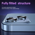 thumbnail image 5 of for iPhone 14 /iPhone 14 Plus Camera Lens Protector, [Drop Protection] 9H Tempered Glass Camera Cover screen Metal Ring Case Friendly Scratch Resistant Easy to Install - Blue, 5 of 5