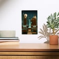 thumbnail image 2 of New York City, New York, Retro Skyline (no text) Birch Wood Wall Sign (6x9 Rustic Home Decor, Ready to Hang Art), 2 of 5