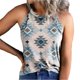thumbnail image 1 of Camiseta sin mangas con cuello halter para mujer, camisa sin mangas con estampado de cuello redondo, informal, elegante, para fiesta en la playa, 1 of 6