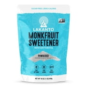 Lakanto Powdered Monkfruit Sweetener, 1 LB (453G)