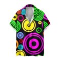 thumbnail image 2 of Fankiway Mode Hommes Confortable Impression Manches Courtes Col Rabattu Chemisier Hommes Chemises Manches Courtes Casual Revers Chemise à Col, 2 of 5