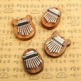 thumbnail image 4 of Portable Mini 8-Key Sapele Plate Kalimba Thumb Piano Finger Practice Instrument for Beginners Christmas Gifts, Beech Square, 4 of 8